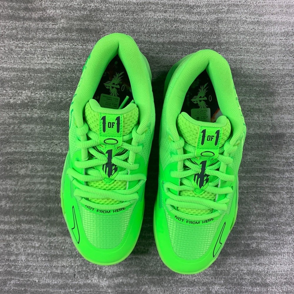 Puma LaMelo Ball MB.01 Lo "Green Gecko" Volt Grade School GS 377368-07 Brand New - Picture 8 of 11